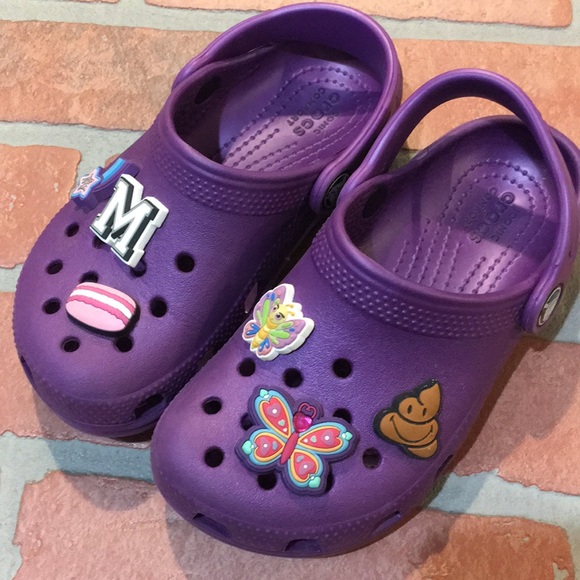 purple crocs size 11